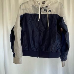 FILA cropped windbreaker jacket pullover sz. M NWOT